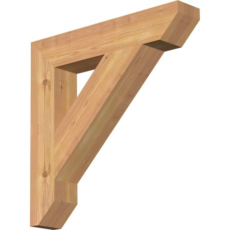 Ekena Millwork Traditional Slat Smooth Bracket, Western Red Cedar, 3 1/2"W x 20"D x 20"H BKT04X20X20TRA06SWR